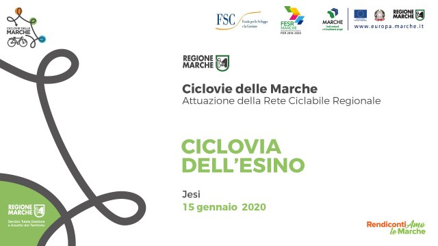 Conferenza stampa di presentazione della Ciclovia dell'Esino